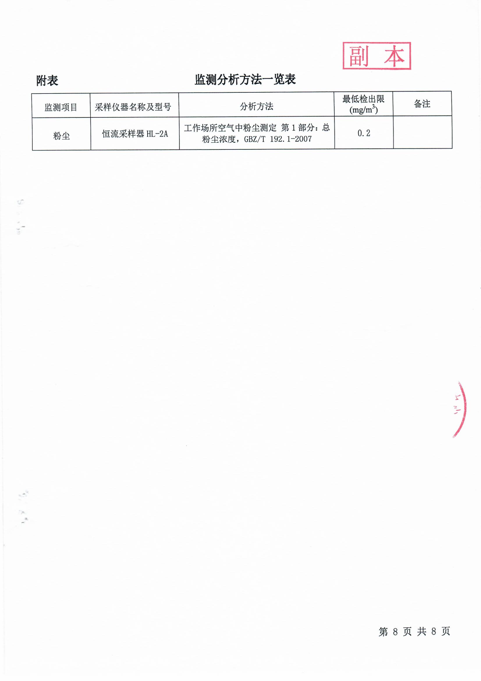 陽西電廠第三方檢測報告【無動力除塵器】